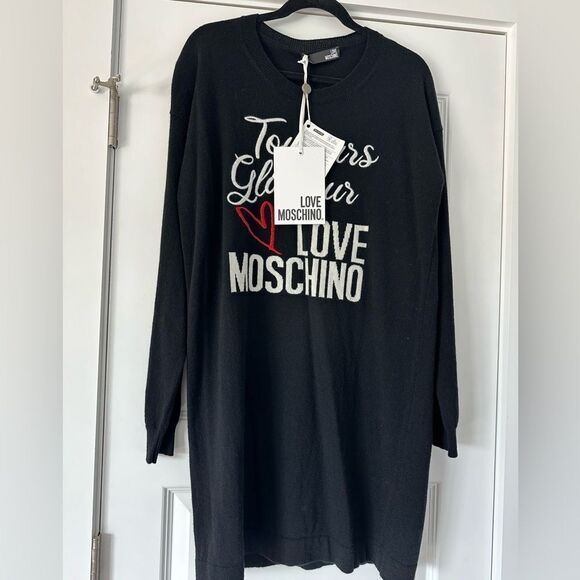 Love Moschino wool knit full sleeve sweater dress - Picture 7 of 10